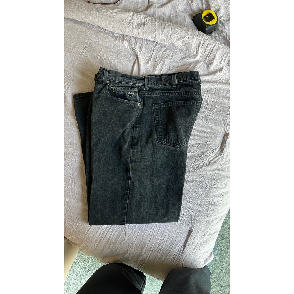Harley-Davidson Mens Jeans 38x30 Black worn and washed once